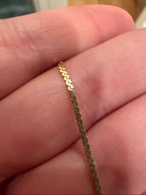 14K Gold Box Chain Necklace - Classic Yellow Gold